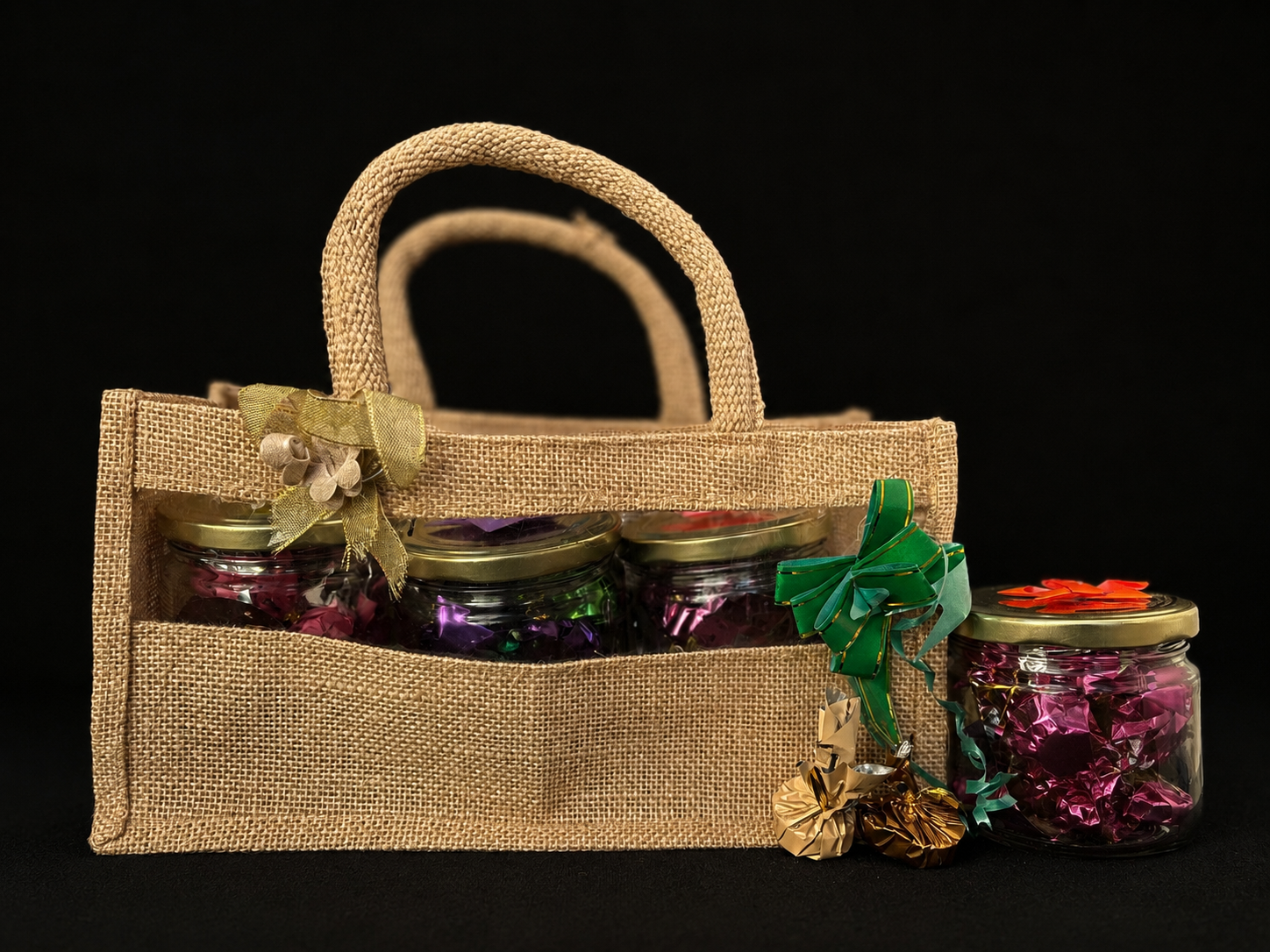 3 Jar Jute Bag